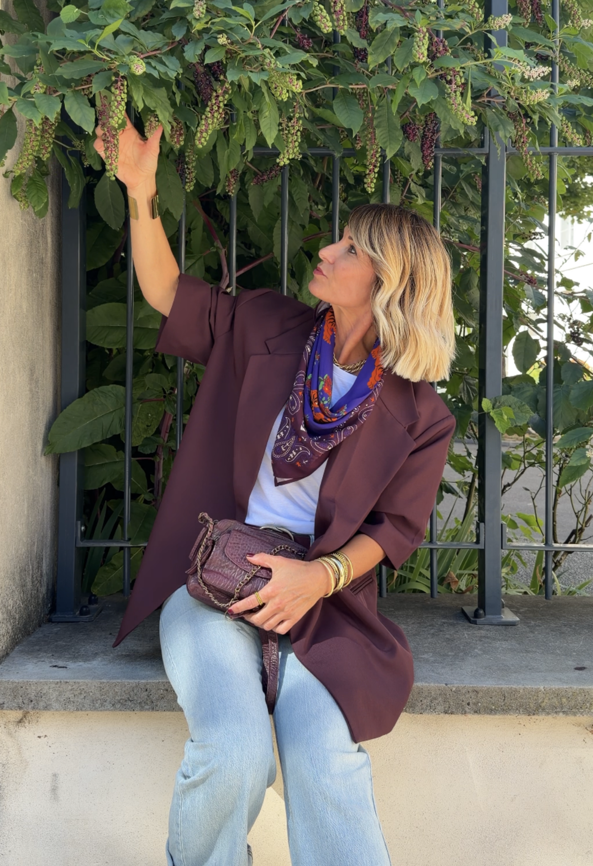 Veste EDITH Bordeaux