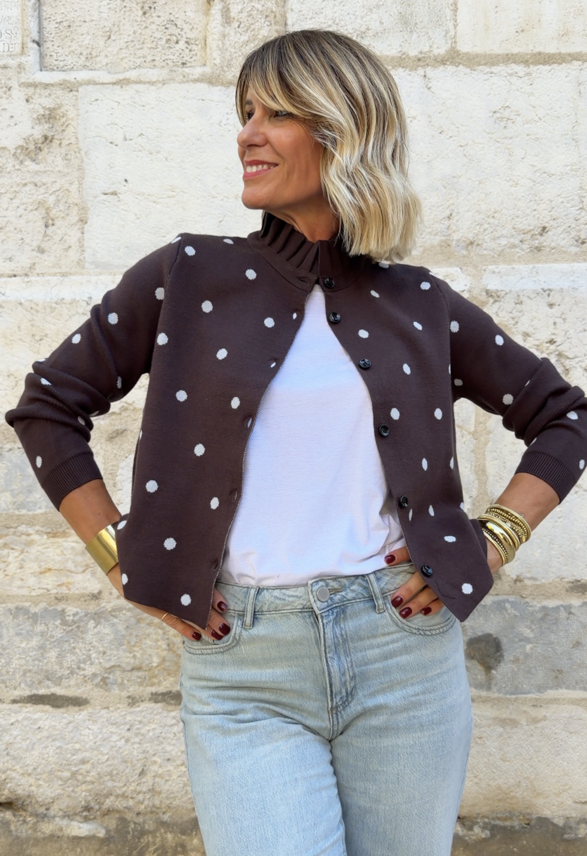 Gilet Octavie Choco