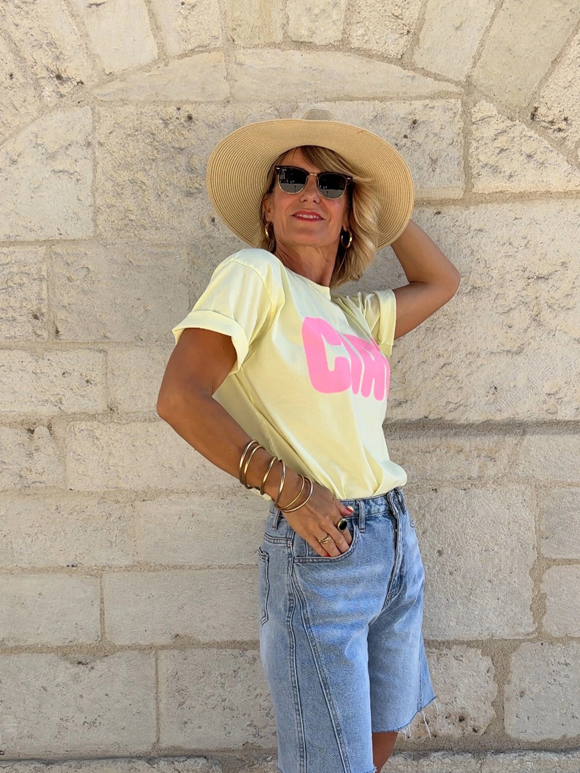 T-shirt CIAO Jaune