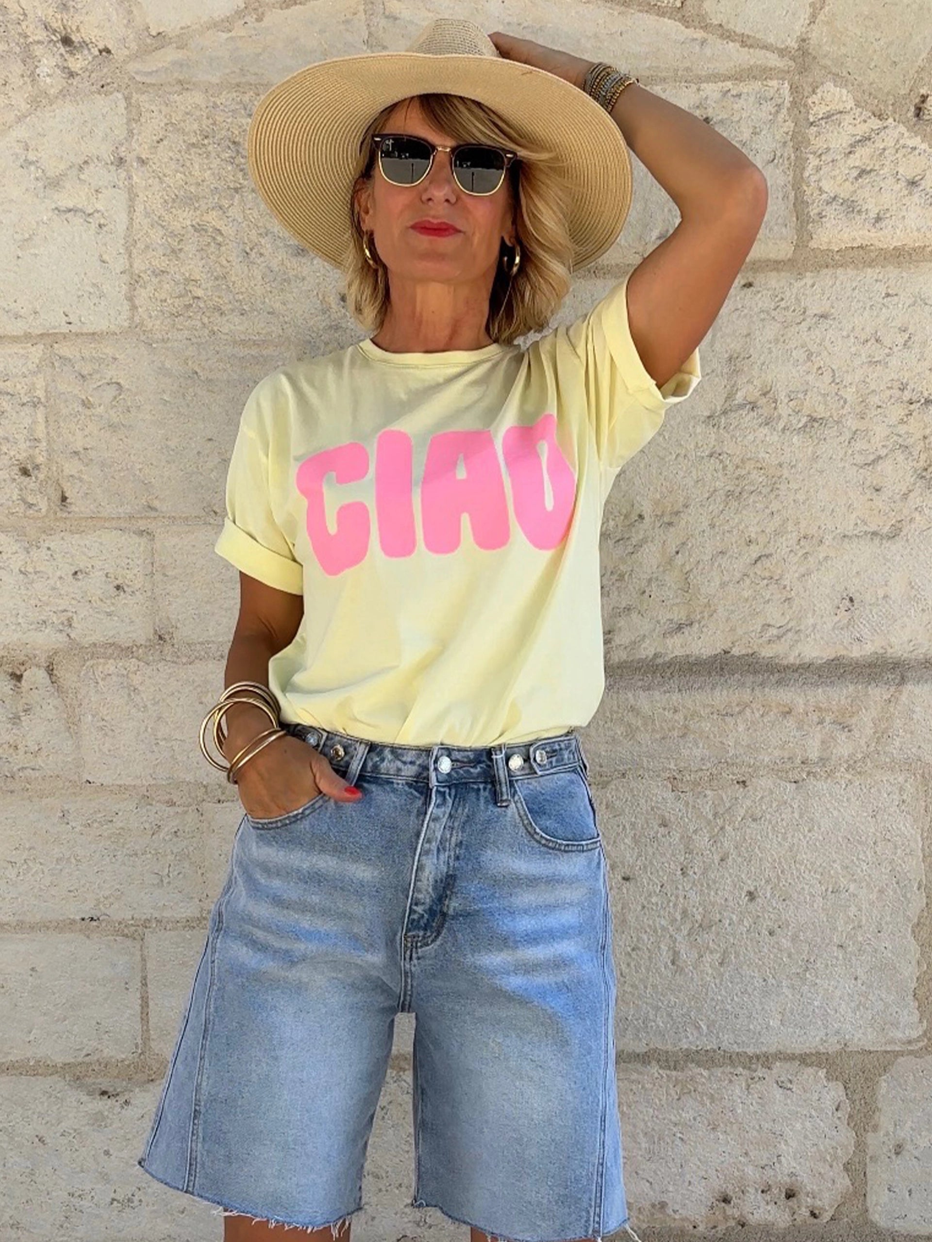 T-shirt CIAO Jaune