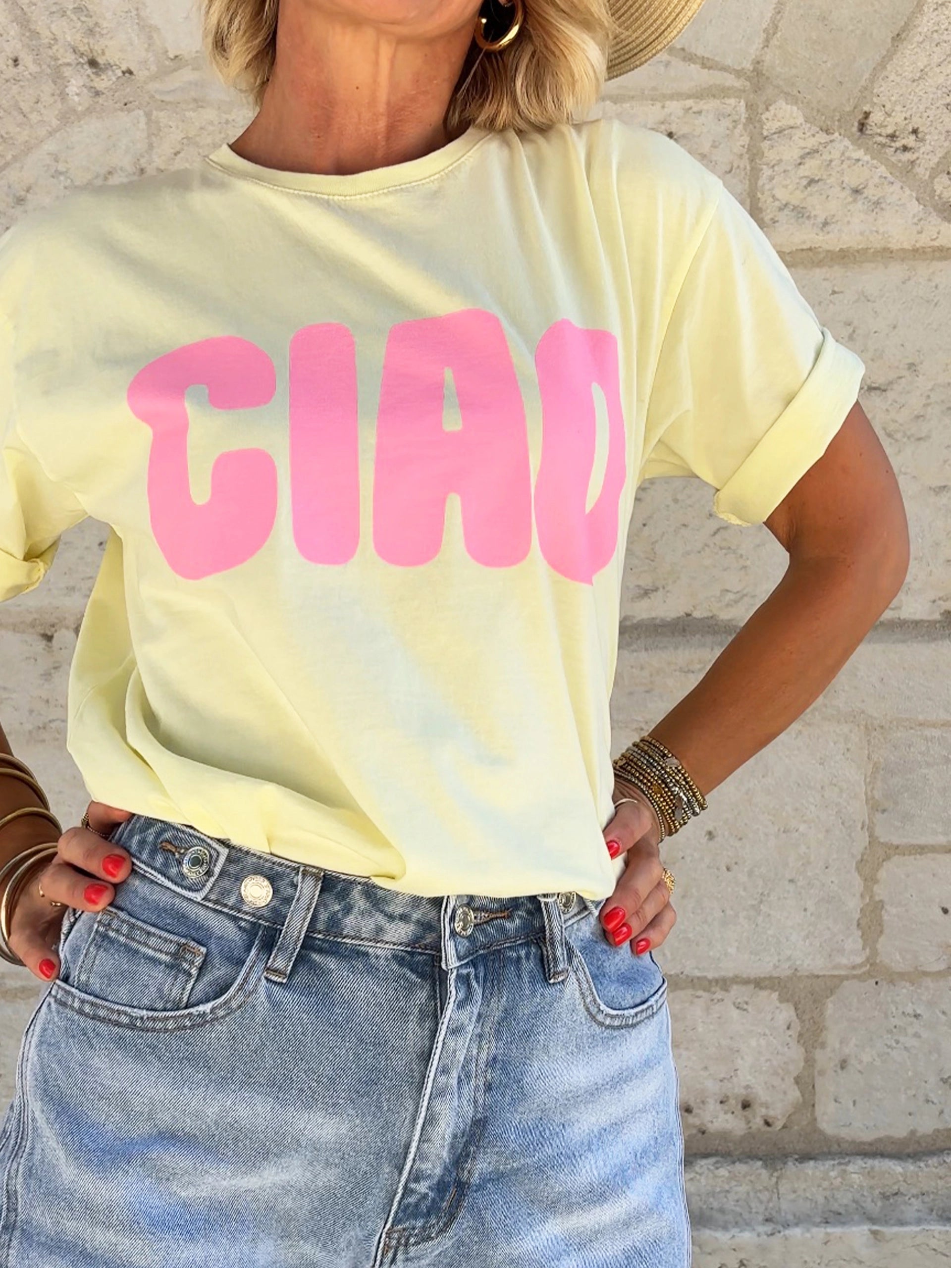 T-shirt CIAO Jaune