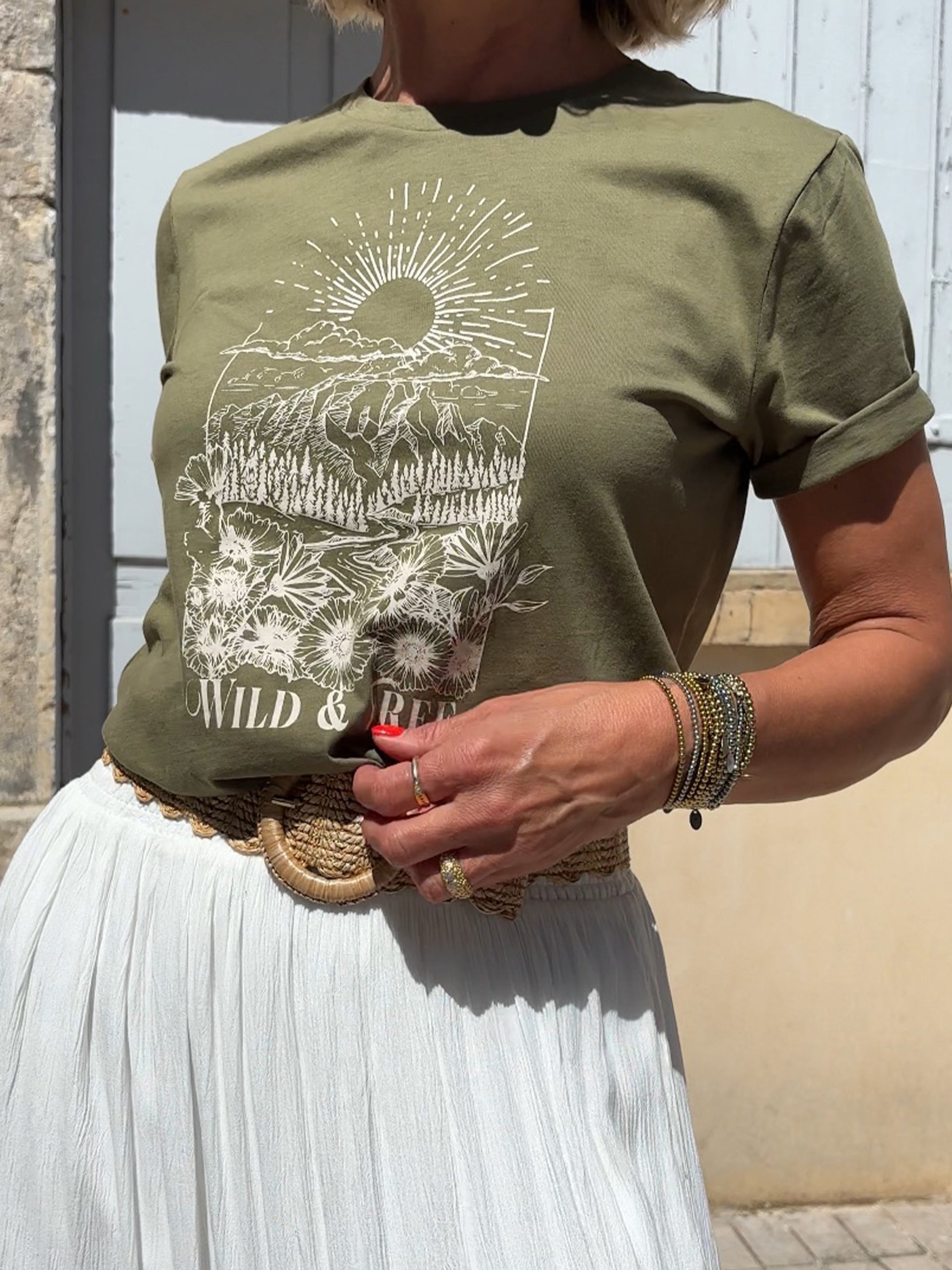 T-shirt TEXAS Kaki